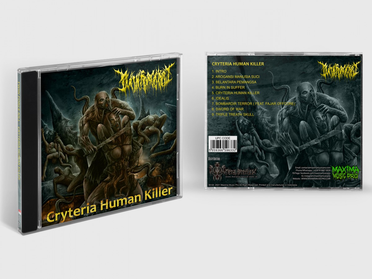 Maxima Music Pro - an Indonesian eXtreme MuSick Labels cd-tfk TWIN FORCE KILL - Cryteria Human Killer  