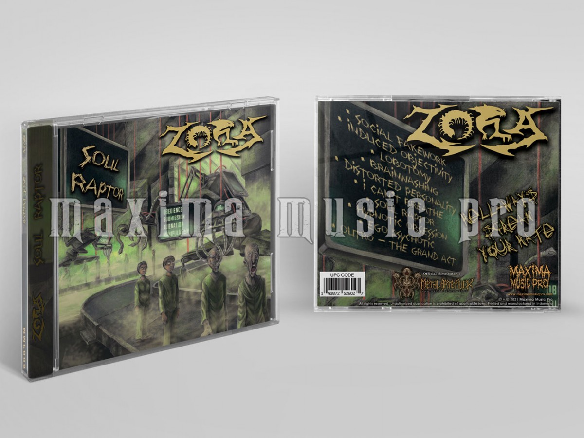Maxima Music Pro - an Indonesian eXtreme MuSick Labels cd-zora_wtr ZORA - Soul Raptor  